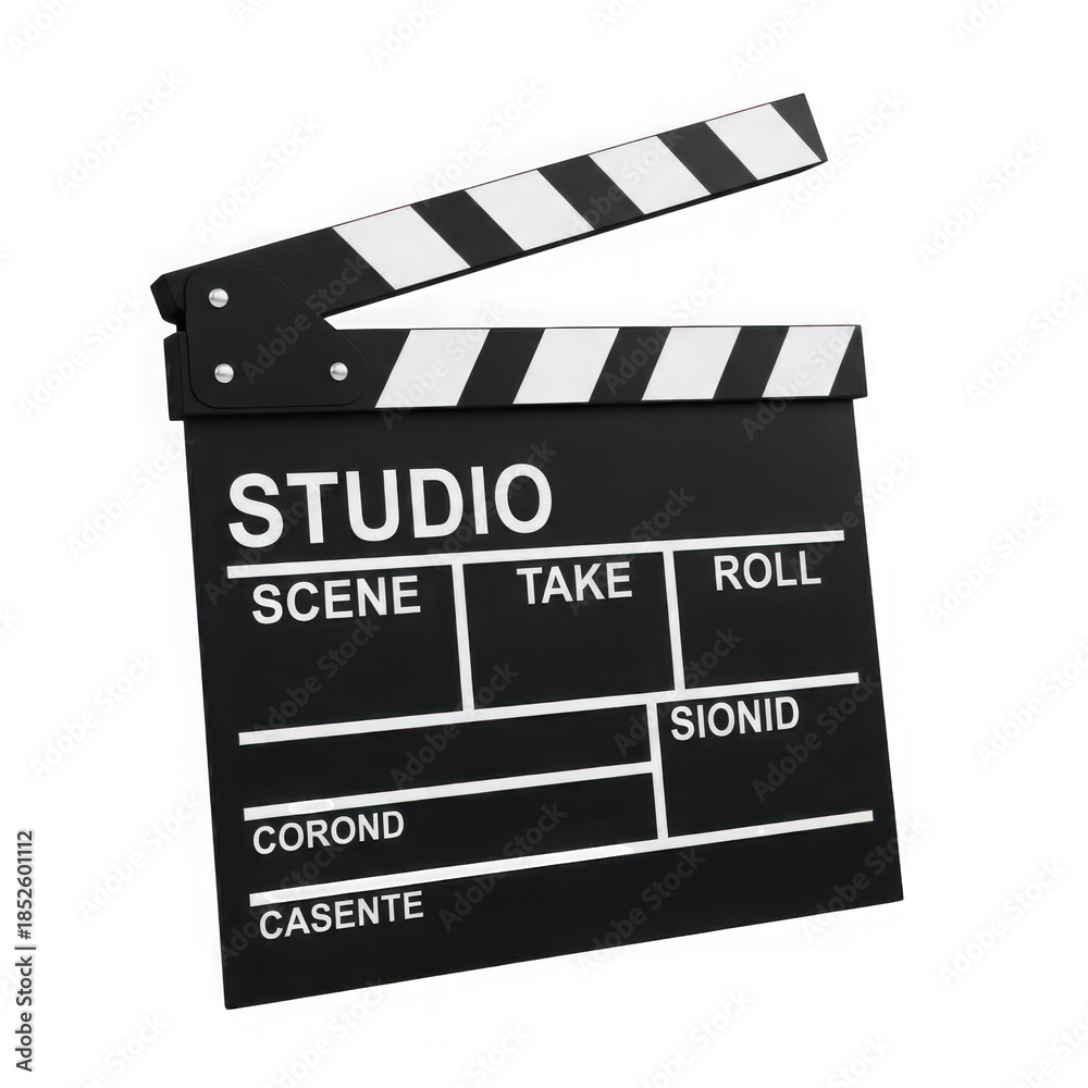 Obraz premium Black movie clapperboard