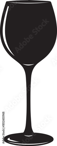 Empty wine glass