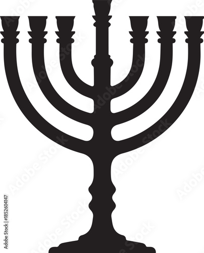Traditional hanukkah menorah