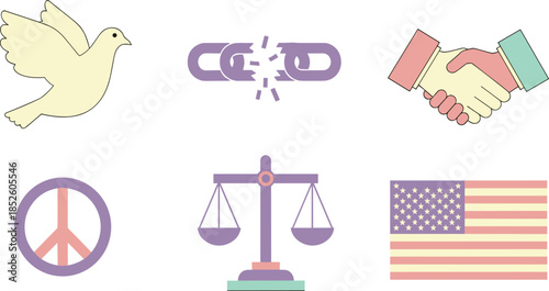 Symbols of peace and unity