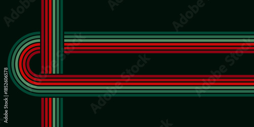 Abstract background of rainbow groovy Wavy Line design in 1970s Hippie Retro style. Vector pattern ready to use for cloth, textile, wrap and other.