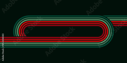 Abstract colorful 70s background vector. Vintage retro wallpaper with rainbow stripes and wavy lines. A 1970 color illustration suitable for posters, banners, decorative items and wall art.