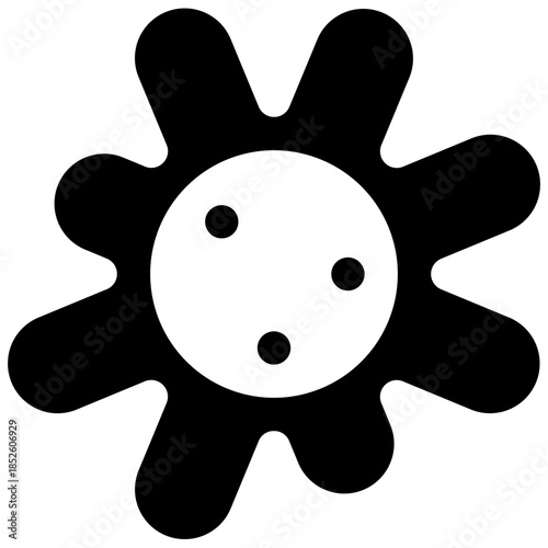 Cancer screening. Outlined stroke vector icon with black-filled details.