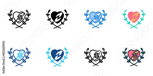 Social welfare icons set multiple style collection. 
