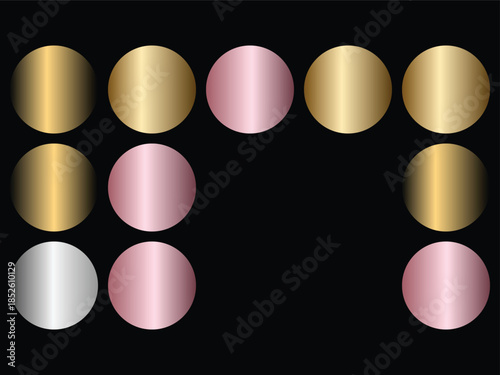 A grid of metallic and pastel circles on black background Copilot_20251112_003459