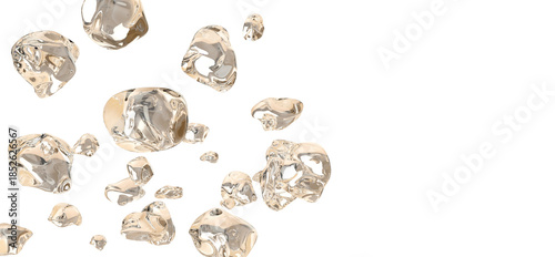 Bubbles Isolated on Transparent Background for Advertising