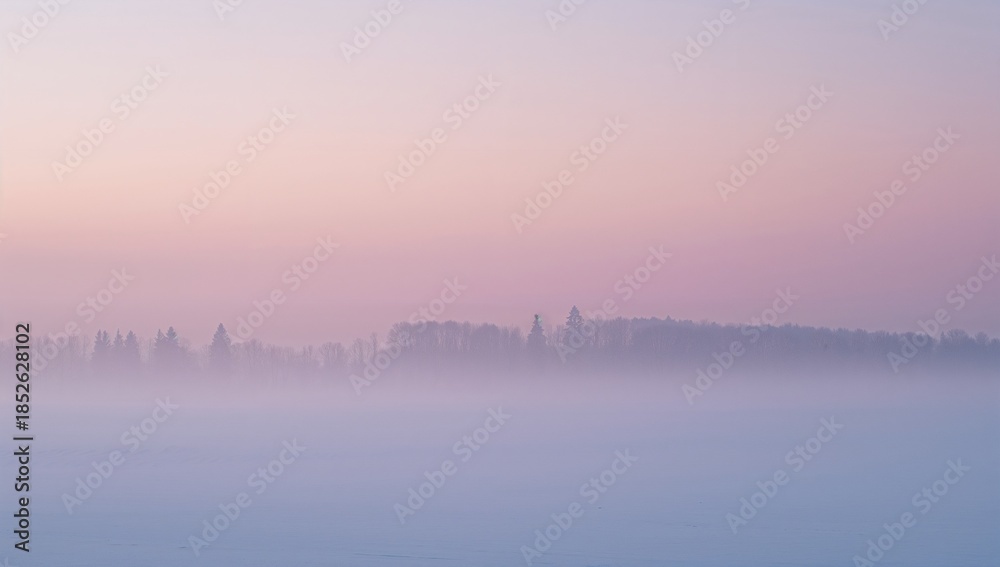 Fototapeta premium Foggy, hazy sky with a pinkish hue