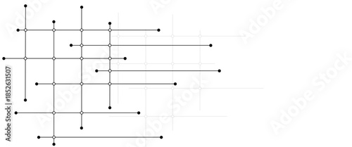 Vector creative idea of modern design with geometric technology background with lines and dots with electronics elements on tech Bg.