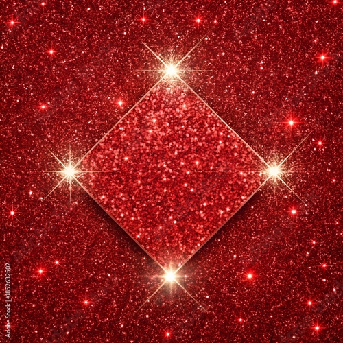 Shiny red glitter texture background
