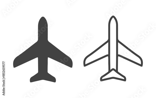 Airplane Icon Collection Featuring Aviation Symbol For Flight Or Travel Related Services 200 Characters Max