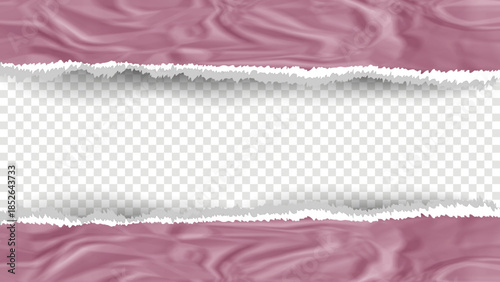 Hyper realistic torn paper edges, vector illustration. Ripped paper or torn paper edge. seamless torn paper edges	