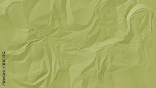 Soft Green Colorful Vintage Recycled Paper Texture. Retro Craft Wrinkled Page with Soft Creases and Grunge Style for Eco‑Friendly Design, Print, and Minimal Backgrounds.	
