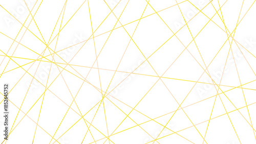 Random gold gradient geometric line pattern on a transparent background. Random line low-poly pattern. abstract seamless line vector. Random chaotic lines, abstract geometric patterns.