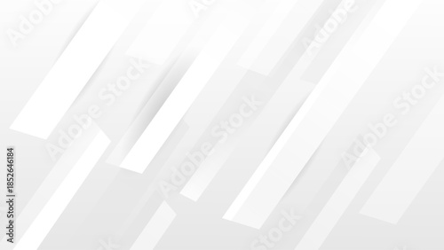 Minimal White and Gray Abstract Background with Gold Line. Clean Geometric Paper Layers with Diagonal Lines & Soft Shadows. Modern Corporate Presentation, Business Design, Elegant Origami Texture.	