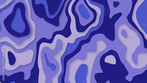 Abstract purple pattern with swirling shapes and wavy lines