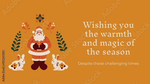 vector illustration of a christmas card