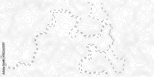 Abstract pattern with lines topographic map background. Topography and geography map grid abstract backdrop. Topographic cartography. Topographic Map. Topographic Relief.