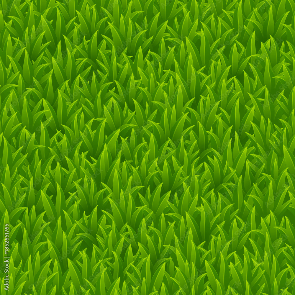 Naklejka premium Grass Seamless Pattern