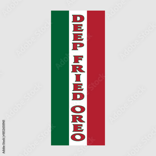 Rectangle Flag For Deep Fried Oreo