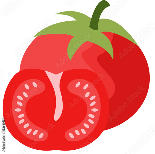 Tomato Fresh Produce flat icon