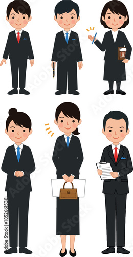 Pixel Art Business People C...