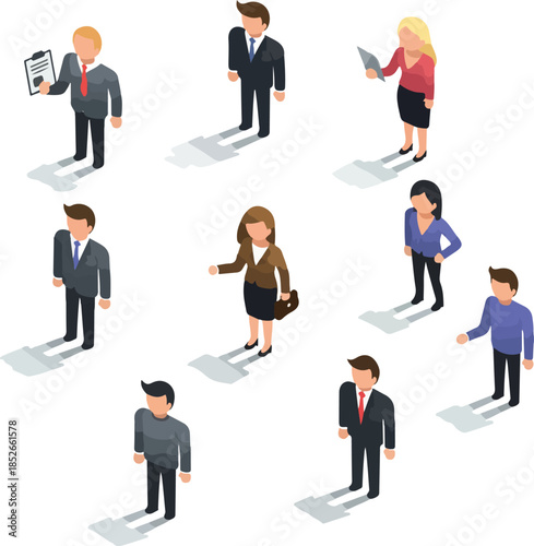 Pixel Art Business People I...