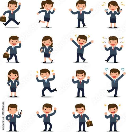 Pixel Art Business People I...