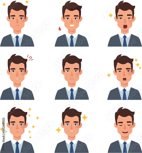 Pixel Art Businessman Avata...