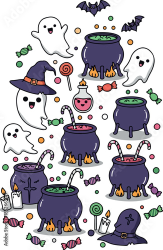 Pixel Art Halloween Ghosts ...