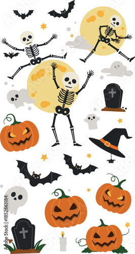 Pixel Art Halloween Icons S...