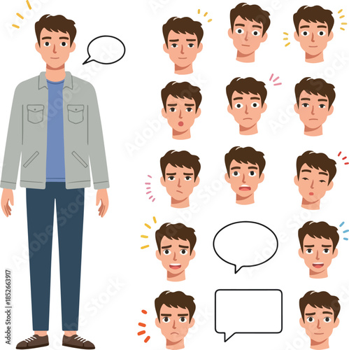 Pixel Art Man With Multiple...