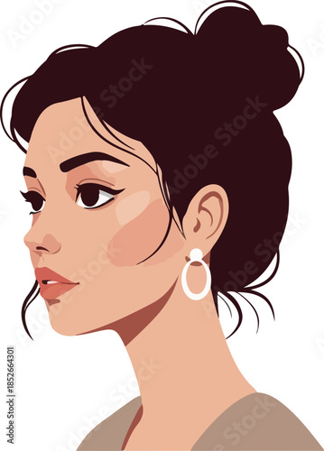 Pixel Art Portrait Of Woman...