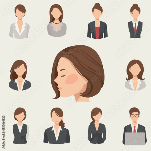 Pixel Art Professional Wome...