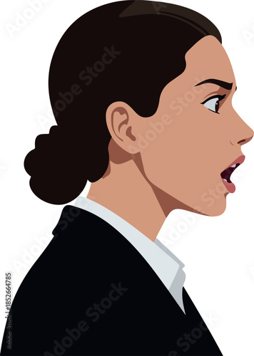 Pixel Art Woman Business Su...
