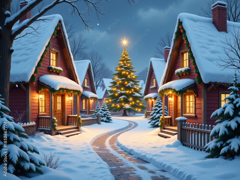 Fototapeta premium christmas greeting card