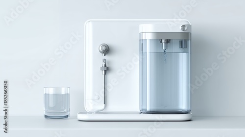 Modern Water Purification Equipment In Clean Interior