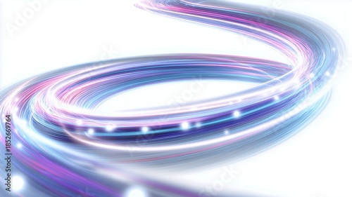 Futuristic Light Ring Abstract