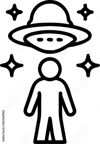 Alien Beings in Cosmic Space with Futuristic Elements