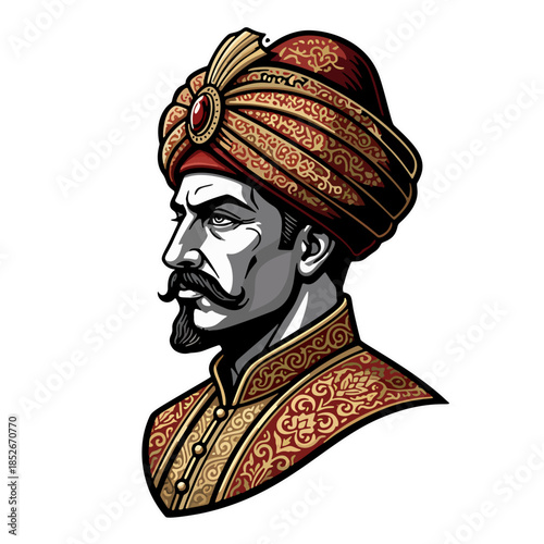 illustration of the head of government, king, tribe, group or country that reflects leadership