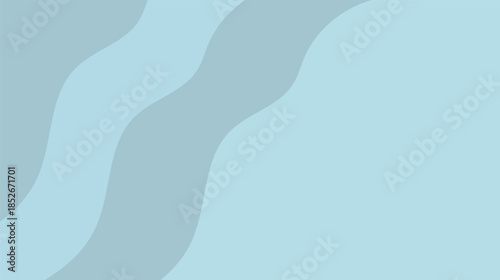 Blue vector illustration of a foot silhouette and sand footprint sign featuring a wave water icon design