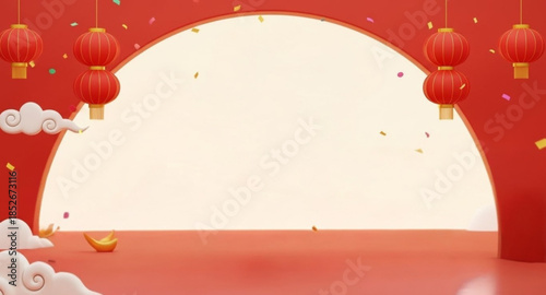 Red lantern background