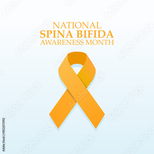 vector graphic of National Spina Bifida Awareness Month ideal for National Spina Bifida Awareness Month celebration