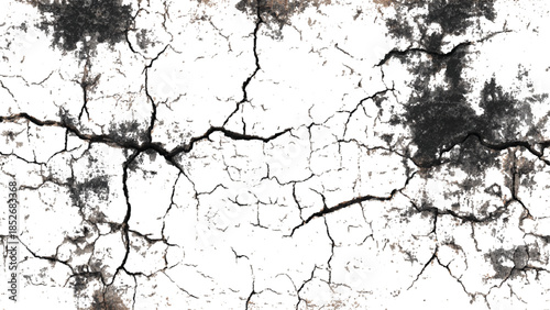 Abstract vintage grunge cracked wall background. black and gray old weathered concrete scratched texture.