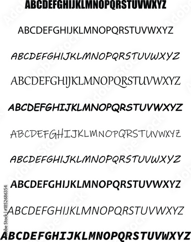 Alphabet in different fonts A macro close-up of a printed business word cloud on a book page highlighting key concepts and the definition of literacy and knowledge