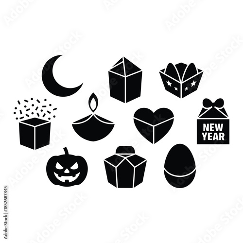 Celebration symbols collection