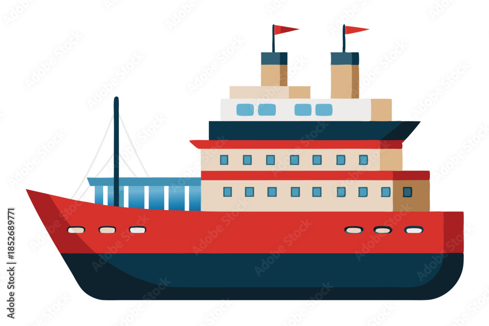 Obraz premium ship on white background (3)