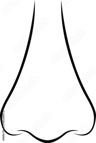 nose icon Vector illustration of a black abstract background featuring silhouettes of a snake and a man with metal cable equipment and headphones isolated on a modern design symbol