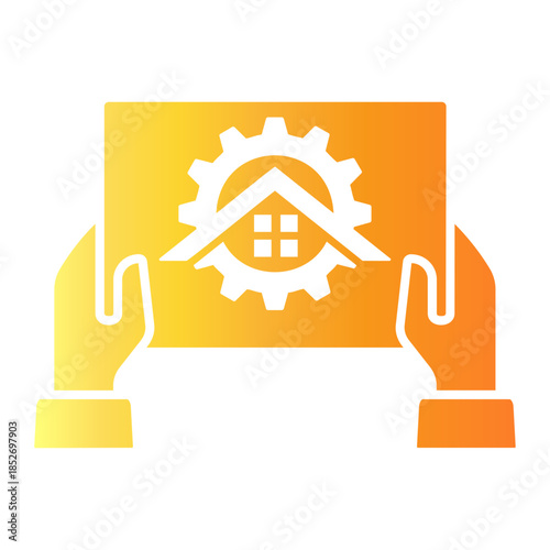 real estate agent Gradient icon