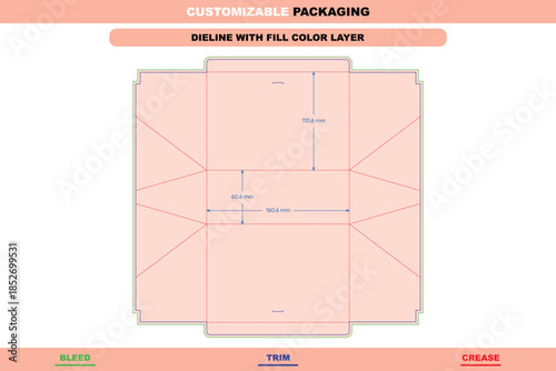 Triangle cardboard polygonal box dieline vector with detailed folding and cutting layout engineered for sturdy carton packaging and professional design output