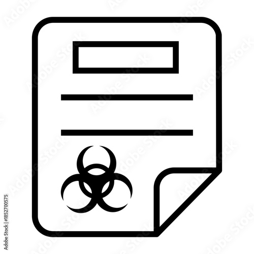 safety procedure Line Icon